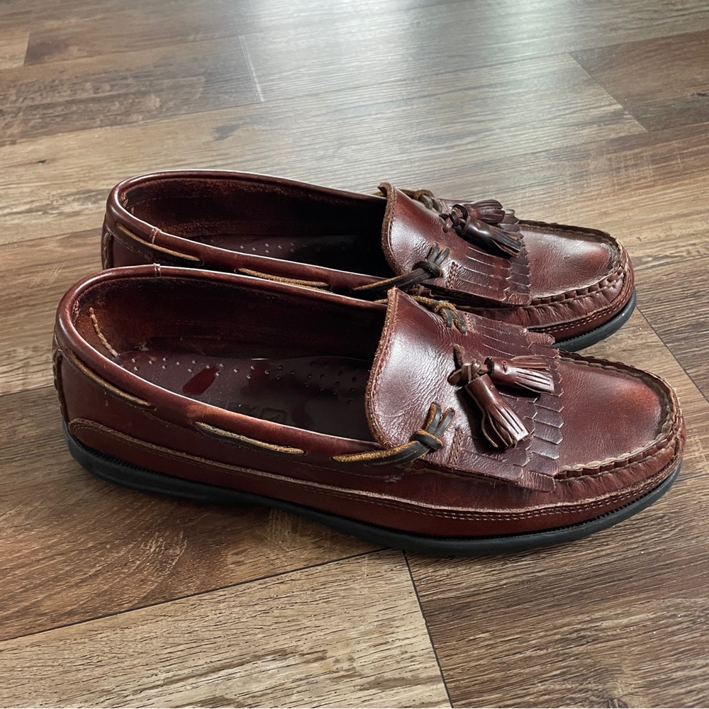 Sperry Top Sider brown leather shoes 10